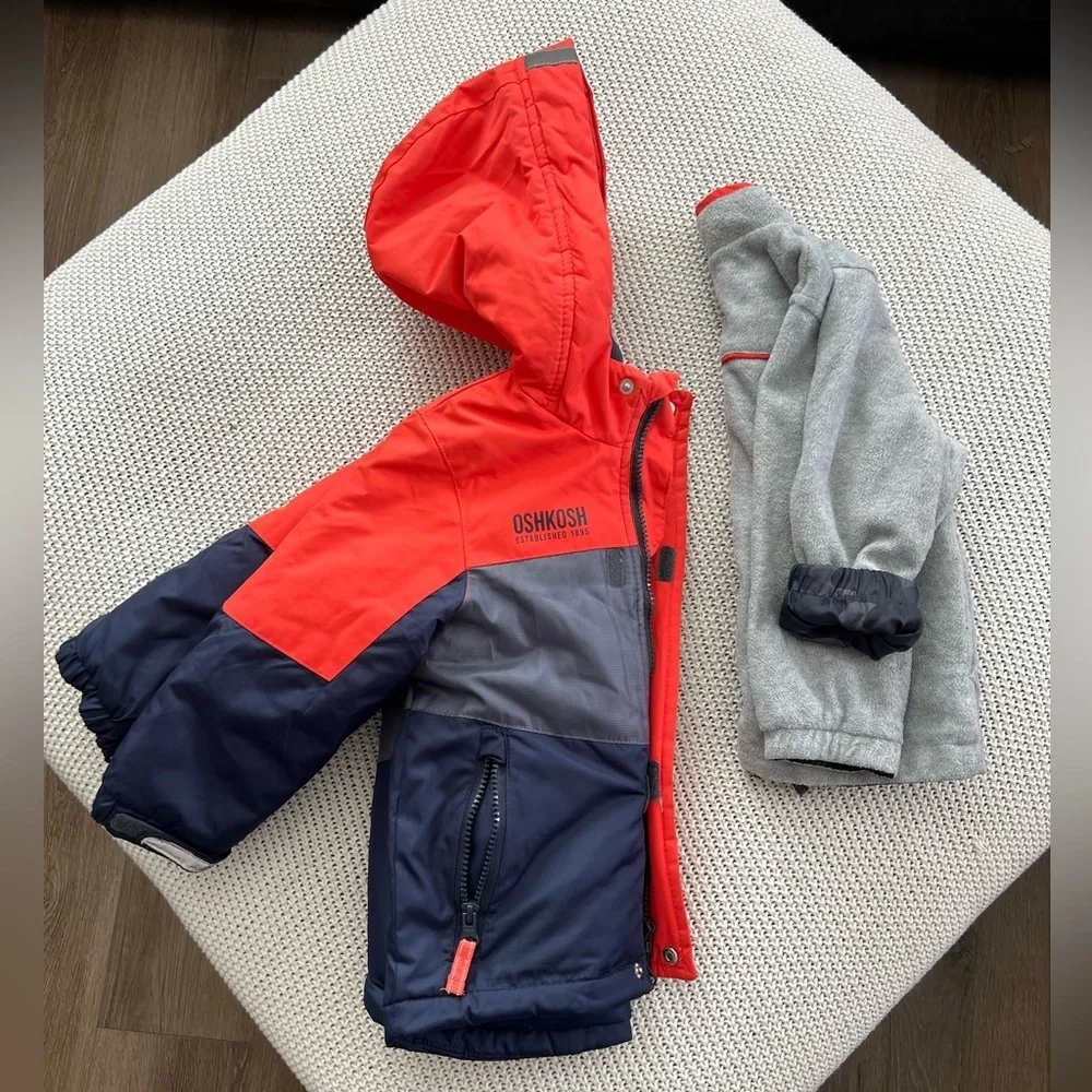 OshKosh B'gosh Vibrant orange and navy blue Jacket